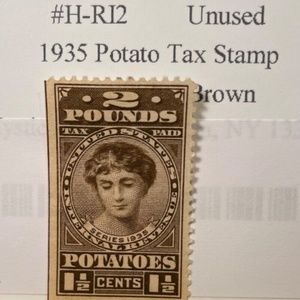1935 Potato Tax  1 1/2 Cent 2 pounds Mint OG NH